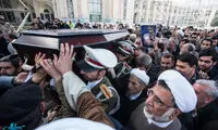 عکس: بدرقه «آقا صادق» با حضور بیت امام