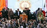 عکس: حضور نوه امام (ره) در جمع مردم خمین