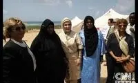 اردوغان و همسرش در ميان قحطي زدگان