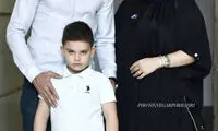 وریا غفوری و همسرش در اکران «آبی به رنگ آسمان»