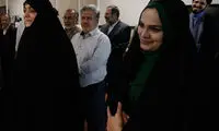 عکس: عیادت «الهام چرخنده» از رهبر انقلاب