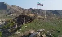 اهتزار پرچم ایران بر فراز پل خداآفرین