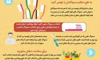 اینفوگرافی؛ ۱۰ راهنمایی برای بهداشت دهان