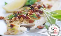 طرز تهیه قزل آلا با بادام و جعفری