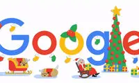 گوگل با لوگوی جدید خود کریسمس را تبریک گفت