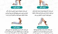 اینفوگرافی: ۹ حرکت یوگا برای کاهش کمردرد