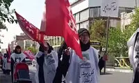 شعارهای جنجالی کفن‌پوشان در تهران علیه پسر پزشکیان