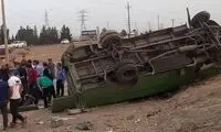 تصاده وحشتناک یک مینی‌بوس با تیبا 
