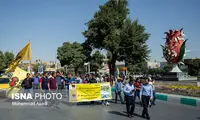 تجمع کارگران هپکو در مرکز شهر اراک