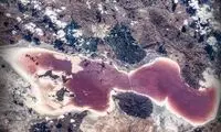 تصویر ایستگاه فضایی چین از دریاچه ارومیه