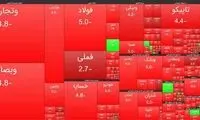 ادامه سقوط شاخص بورس تهران