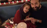 بهاره رهنما و همسرش در شب ولنتاين