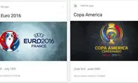 یورو 2016 را از Google Now دنبال کنید