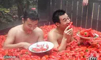 مسابقه خوردن فلفل قرمز در چین