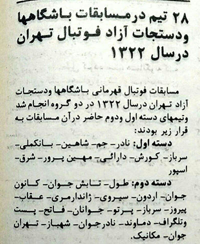 روزی که نه استقلالی وجود داشت نه پرسپولیس