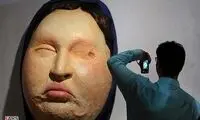 رونمایی از مجسمه آمنه بهرامی/ عکس