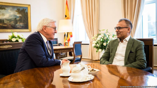 دیدار نویسنده ایرانی با رئیس جمهوری آلمان