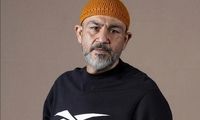 قابی از مهران غفوریان و مداح مشهور در روز عاشورا