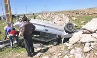 عکس: سرنشینان این‌ خودرو سالم ماندند!