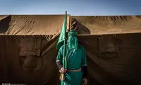 تصاویری از بزرگترین مراسم تعزیه خوانی در کشور