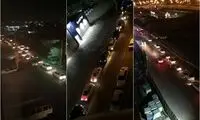 شلوغی پمپ بنزین‌ها پس از حریق پالایشگاه