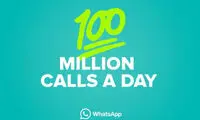 100 میلیون تماس صوتی روزانه با واتس اپ