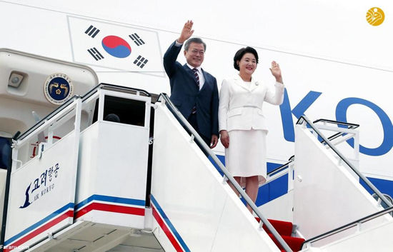 استقبال گرم «اون» از رئیس جمهور کره