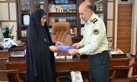 قدردانی از عملکرد بانوی پلیس در ماجرای مترو