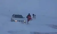 یخ زدن صورت یک راهدار در گردنه الماس 