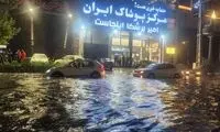رشت غرق در آب باران شد!