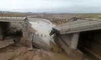 تخریب چهار پل به علت بارندگی شدید
