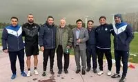حضور گلزن دربی در تمرین امروز استقلالی‌ها