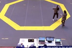 پخش زنده تکواندو با حاشیه عجیب یک جیمی‌جامپ خانم!