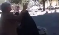 درگیری تلخ دو پیرمرد و پیرزن بر سر زباله‌‌گردی