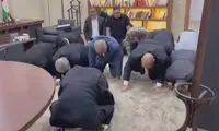 سجده شکر رهبران حماس پس از عملیات امروز 
