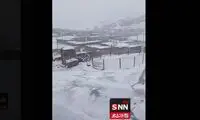 برف این نقطه از کشور را سفیدپوش کرد