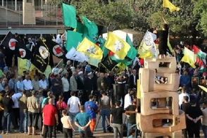 تظاهرات لبنانی‌ها در اعتراض به خلع سلاح حزب‌الله