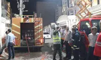 نجات معجزه‌آسا ۱۵۰ نفر از آتش‌سوزی یک ساختمان پزشکان
