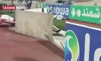  بیلبوردهای ورزشگاه آزادی را باد برد!