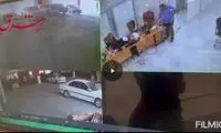 لحظه فرو ریختن برج متروپل در دفتر عبدالباقی