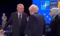 حرکت عجیب اردوغان با جانسون ‏در اجلاس ناتو