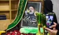 چهره گریان دولتمردان در مراسم یادبود رئیسی