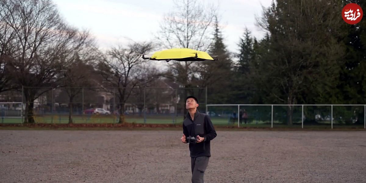 چتری که بالای سر صاحبش پرواز می‌کند!