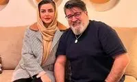 قاب عاشقانه آقای خواننده و همسرش در جزیره کیش