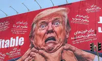 ترامپ روی دیوارنگاره جدید میدان جمهوری