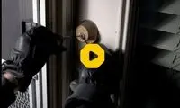 دزد ناشی چهره خود را لو داد!