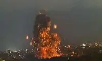 تصاویری از حمله هولناک اسرائیل به ضاحیه بیروت 