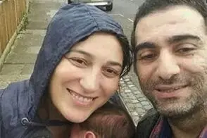 استایل عجیب و رنگارنگ همسر فلامک جنیدی در خیابان