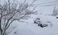 عکسی از تن پوش زیبای کوچه‌های اردبیل