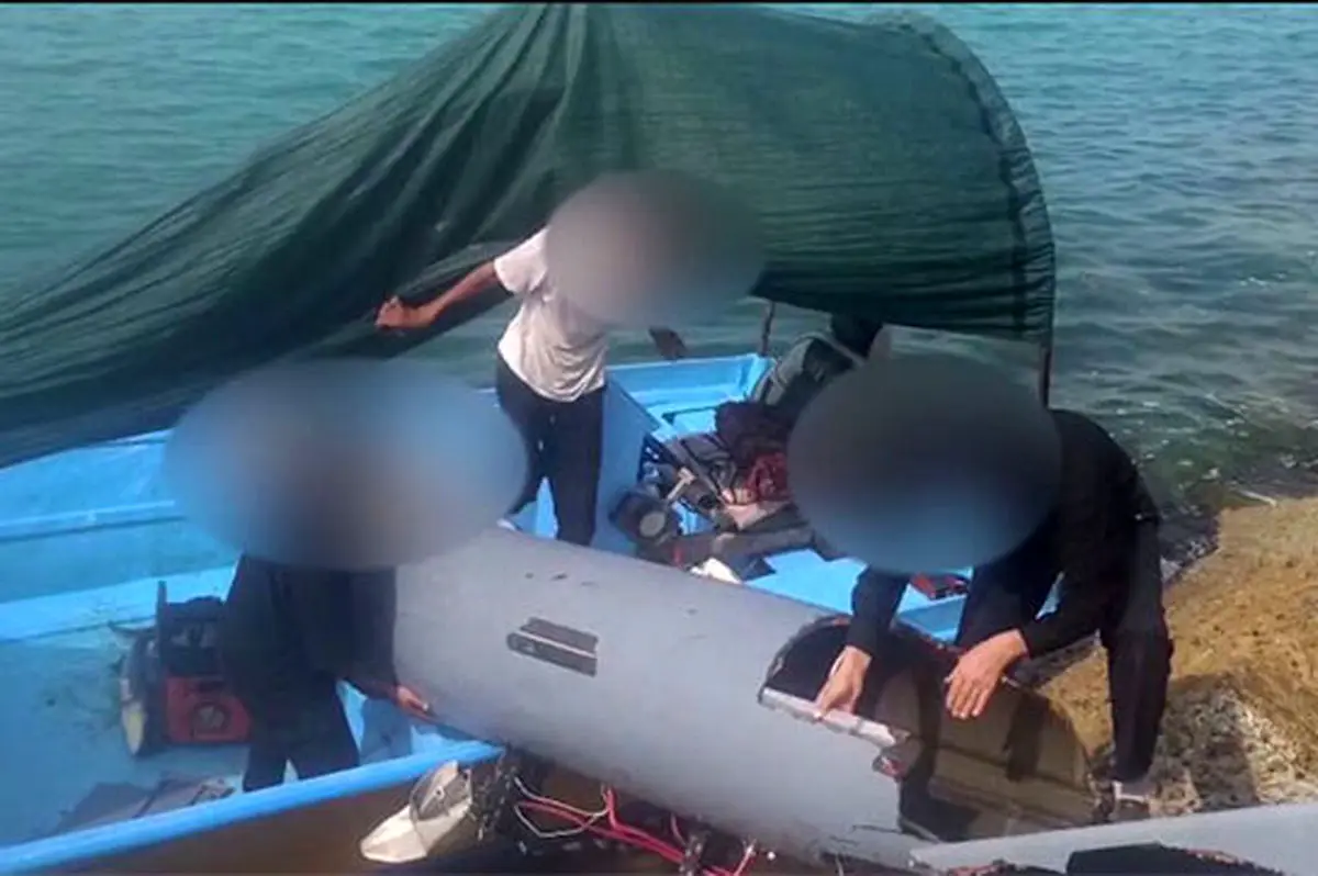 تصاویر جمع‌آوری لاشه پهپاد MQ-9 آمریکا در عسلویه